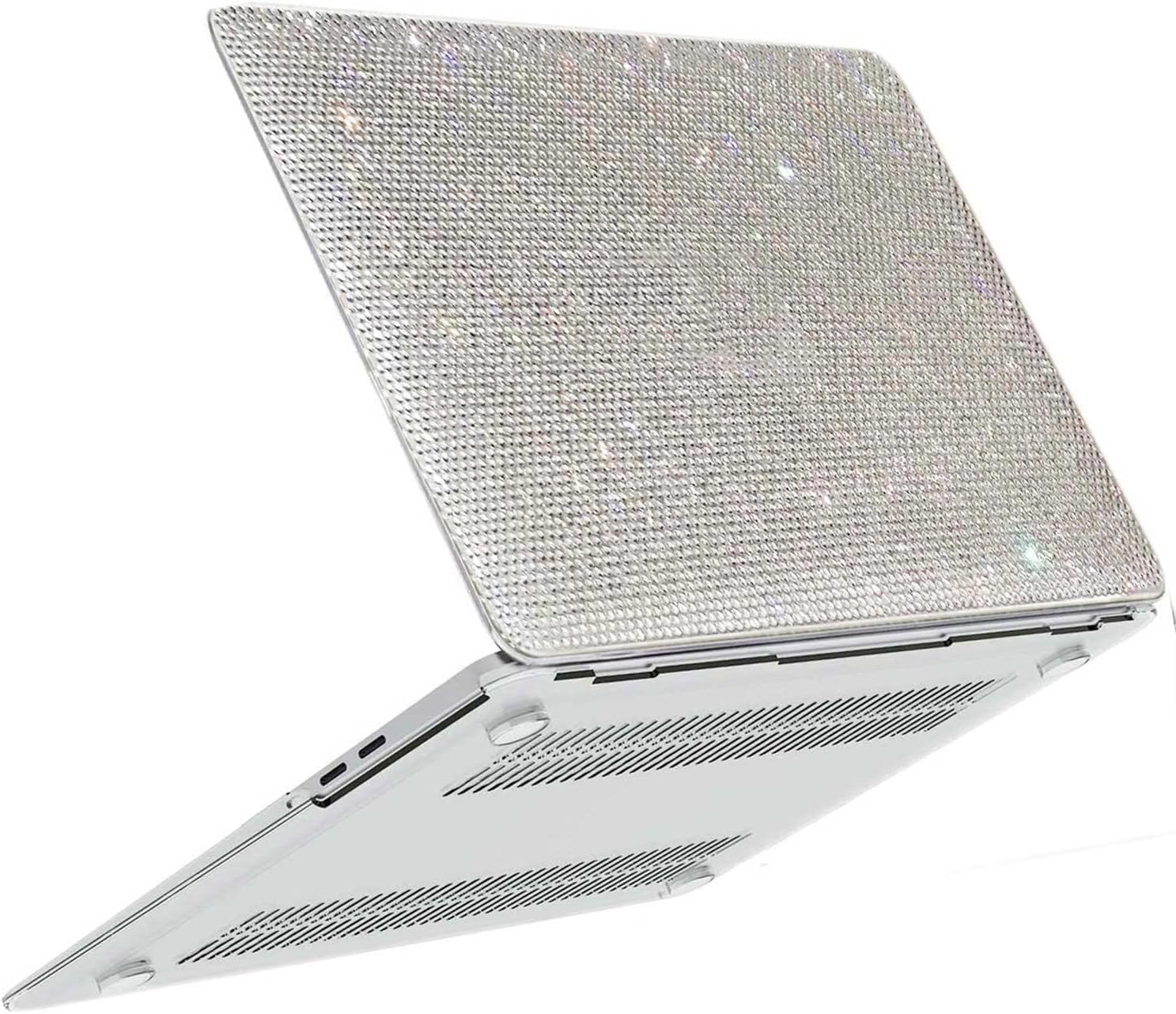 Bling Rhinestone Case For 13.5 Inch Microsoft Surface Laptop 5/4/3 with Metal Palm Rest Model 1951/1868 (2019-2022 Release),Diamond Fashion Luxury Shiny Crystal Hard Shell