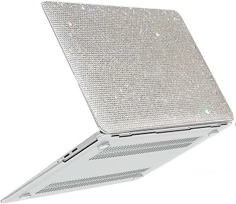 Bling Diamond Case For 12.4 Inch Microsoft Surface Laptop Go 2 2022 Release Model 2013 / Surface Laptop Go 2020 Release Model 1943,Rhinestone Fashion Luxury Shiny Crystal Hard Shell