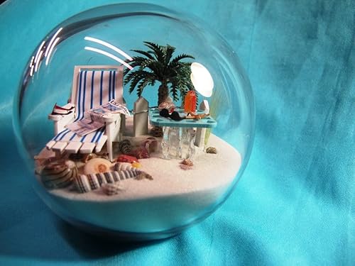 Miniatura 4 de Sand & Shell Sandglobe - Sillón pisapapeles de 4 pulgadas, color arena blanca