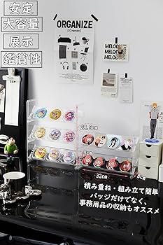Amazon.co.jp: OTYTY 缶バッジディスプレイスタンド バッジ展示ラック