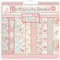 Vista 5 de STAMPERIA INTERNATIONAL, KFT PAPER PAD 12X12 10PK DREAM, Rosa, Azul