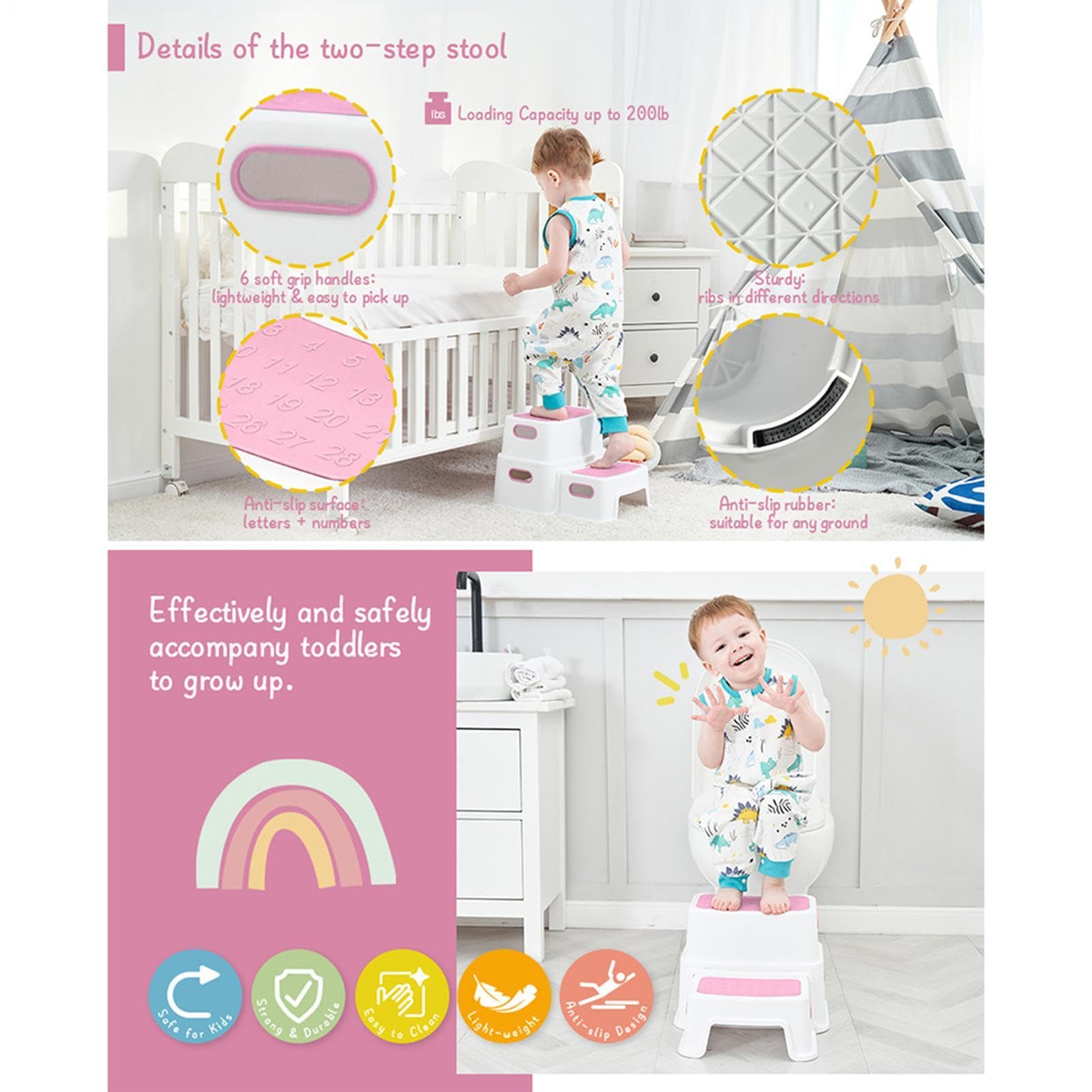 Taburete para excrementos para baño, revestimiento antideslizante, soporte para posición de sentadillas | Taburete desmontable para apoyar la postura para niños, adultos, familia, ancianos, ducha, tocador, mesita de noche, bañera