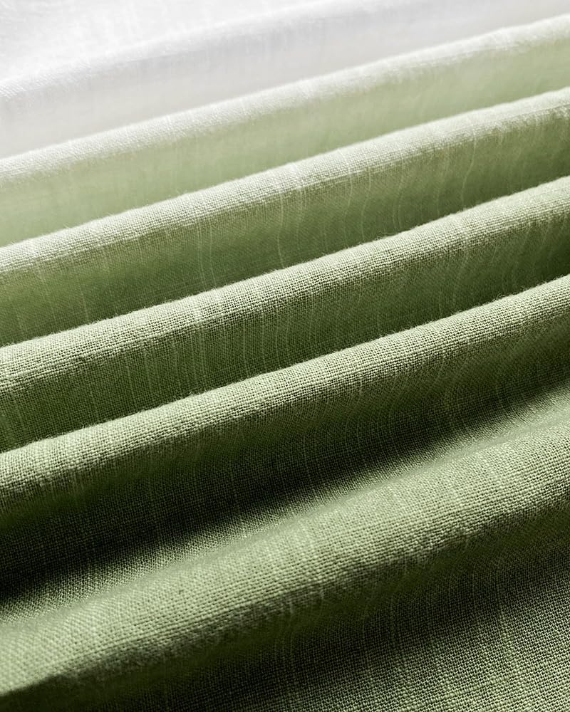 CHICME Women's 2 Piece Outfits Ombre Print Long Sleeve Blouse Casual High Waist Wide Leg Pants Set Without Belt - Image 6