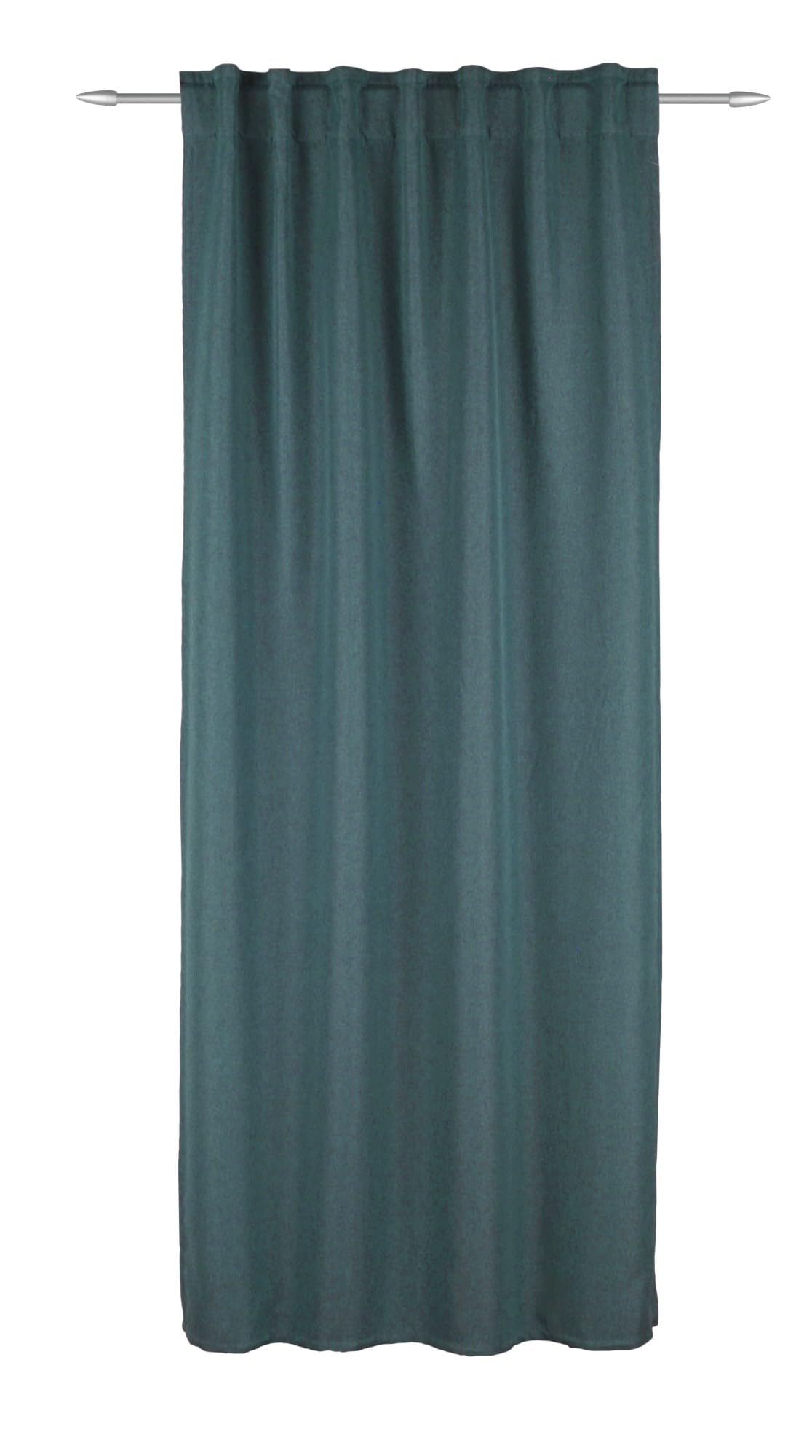 Rideaux anti froid Sehlbach bleu opaque contre courants d'air
