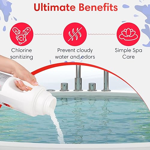 Miniatura 5 de Leisure Time Spa 56 gránulos de cloro para jacuzzis y spas  5 libras  Cuidado simple de spa  Compatible con sistemas de cloro  Disolución rápida