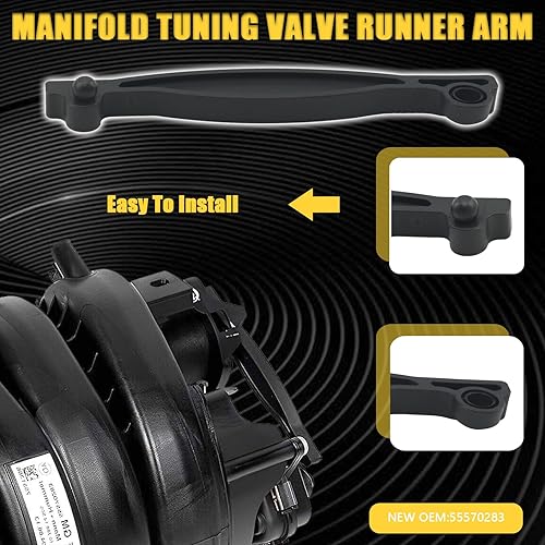 Miniatura 4 de Válvula de sintonización del colector de admisión para Chevy Sonic Cruze 1.8L 2011-2018 Colector de admisión Válvula de afinación Reemplazar 55570283