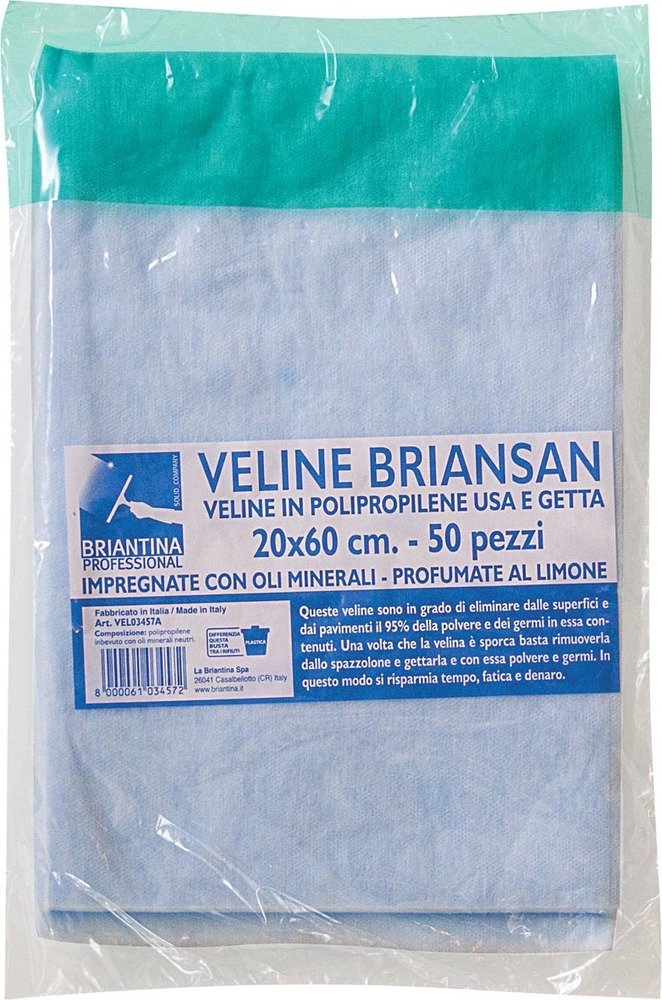 La Briantina VEL03457A Veline Polipropilene Briansan, 20 x 60 cm, 50 Pezzi
