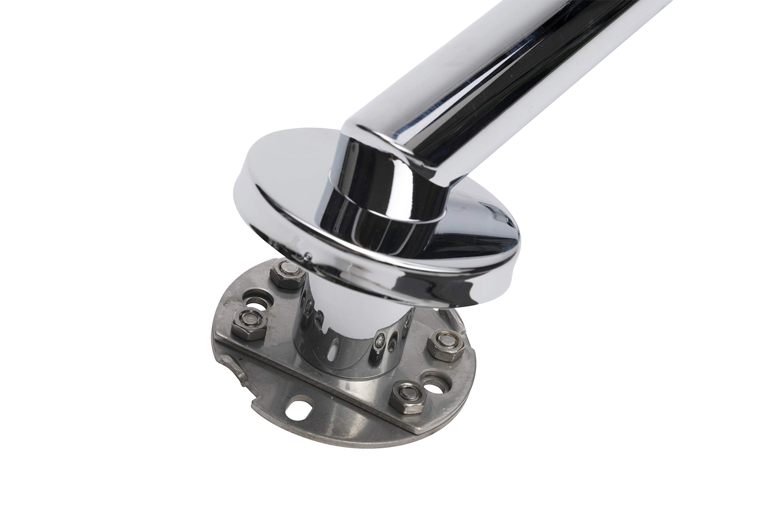 Croydex Barre d'appui Moderne en Acier Inoxydable avec Fixations dissimulées, Chrome, 30 cm