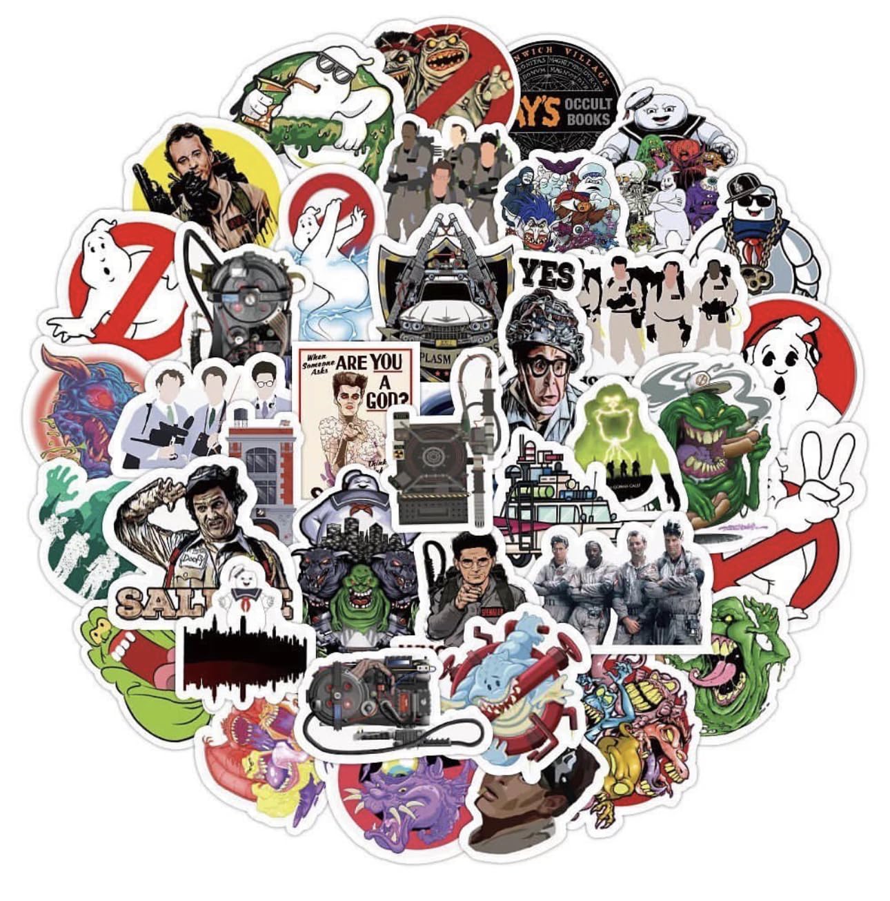Pricks® Ghostbusters 50 Stickers Set English Movies for Waterbottle Laptop Skateboard Luggage Phone (B0CFQHVYWM) Amazon Price History, Amazon Price Tracker