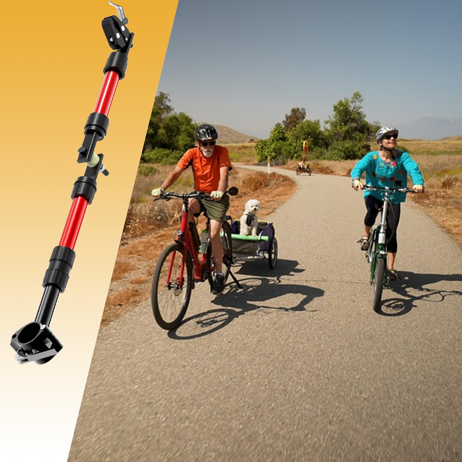 XIAOXIAOYU Attacco per Rimorchio Bici,Aggancio Per Carrello | Accessori Portapacchi Posteriore in Lega per Trasporto Bambini Animali Domestici e Avventure all'Aperto