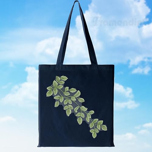 Miniatura 6 de Framendino, Paquete de 4 parches de vid de hojas de bosque verde, apliques de encaje, adornos bordados para decoración de tela, disfraces,