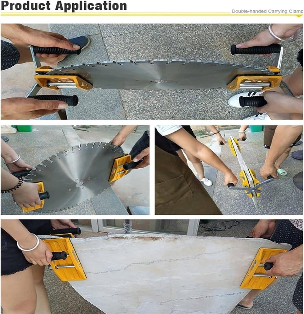 Morsetto di sollevamento per vetro con rivestimento in gomma, strumento leggero per una movimentazione sicura di controsoffitti, lastre di marmo e pannelli in vetro pesante