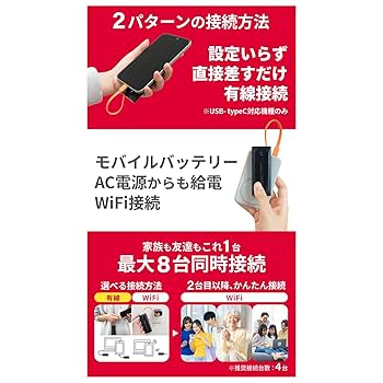 【未使用・新品】リチャージWiFi ポケットWiFi　100ギガ付き Amazon | 【リチャージWiFi】100GB付き/365日間 ギガ付 ポケット