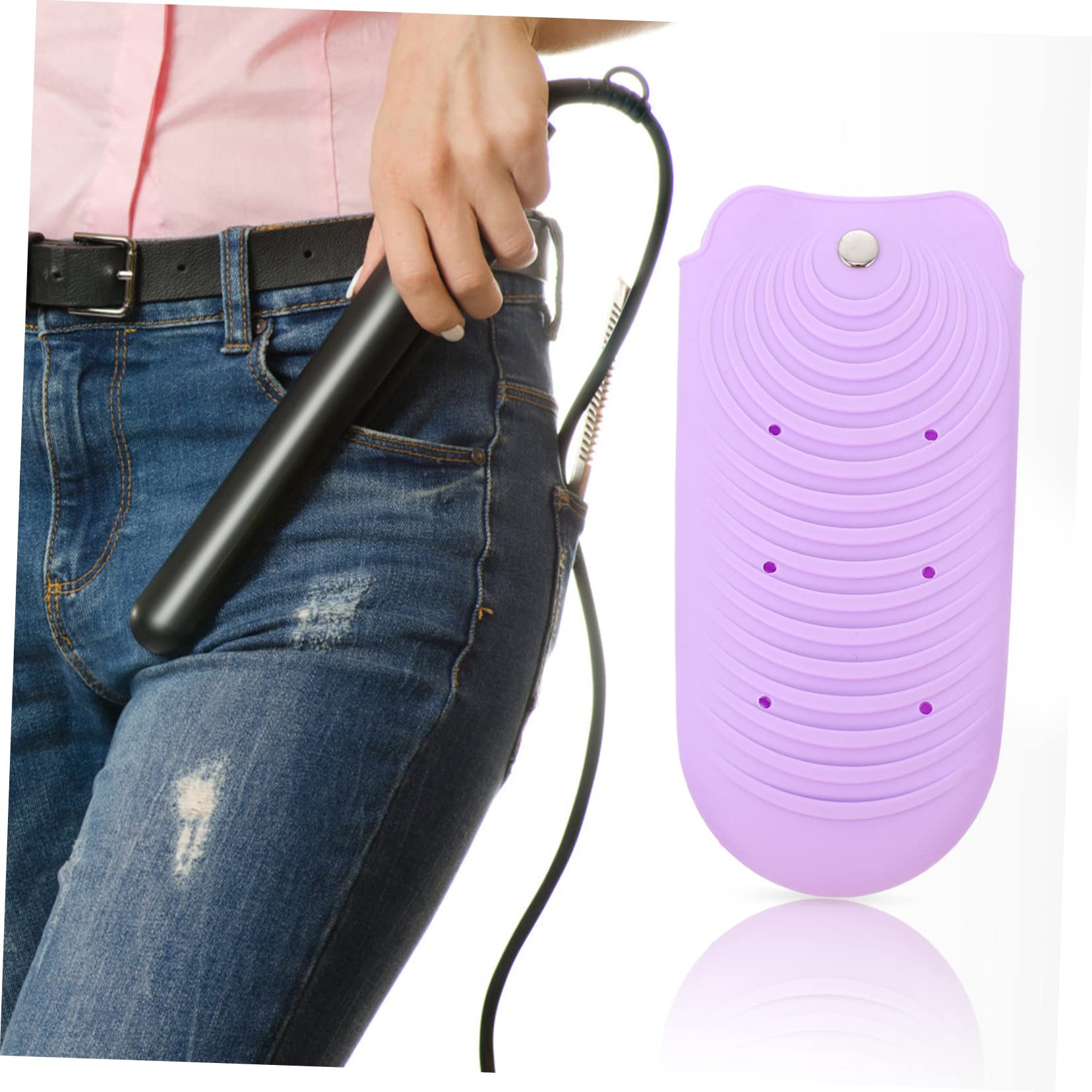 Bolsa De Silicona Pequeña Para Planchas y Rizadores Funda Aislante Térmica Antideslizante Para Viaje Protección De Herramientas De Peluquería Portátil Diseño Práctico y Seguro