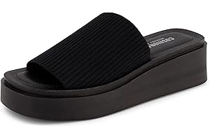 90s Women's Pim Knit Platform Sandal Featuring Memory Foam for Enhanced Comfort