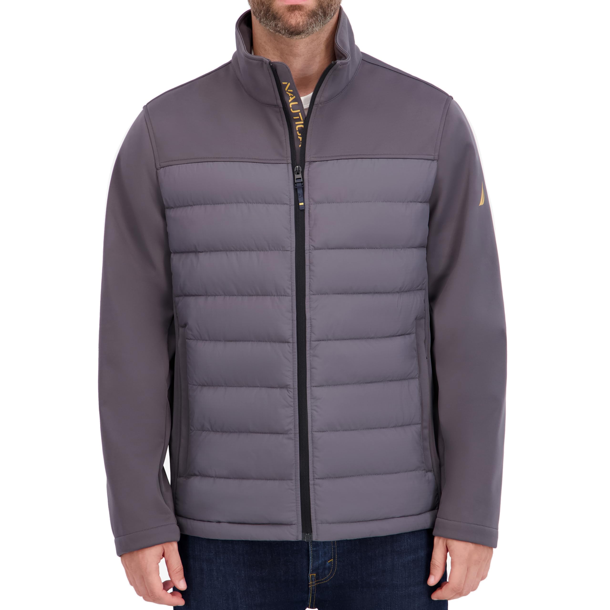Nautica Men's Lightweight Fleece Lined Softshell Jacket