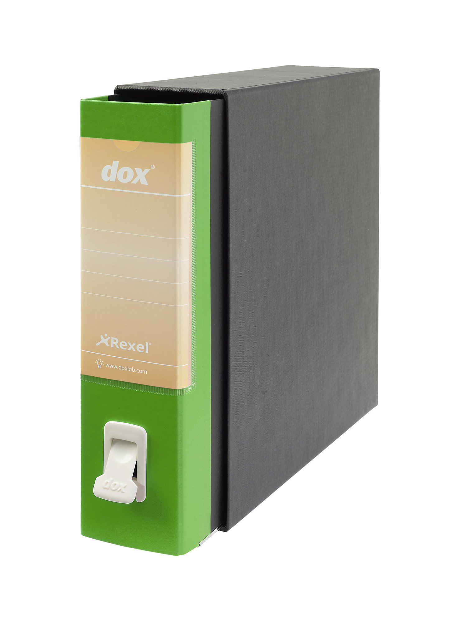 Rexel DOX 2 - Cardboard folder, size L, green, Single unit