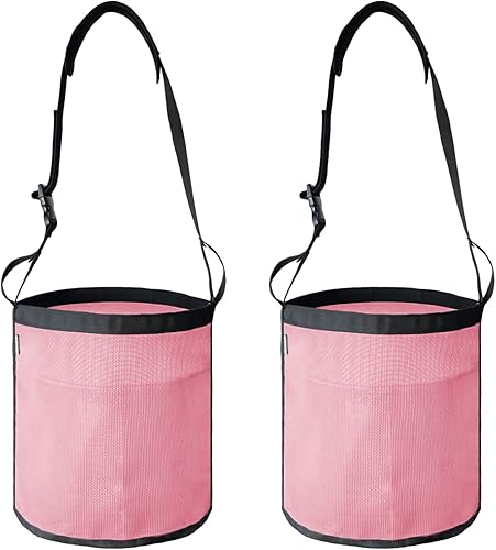Bolsa de alimentación para caballos, cubo de alimentación de caballos de grano de malla de nailon con correa ajustable, cómoda almohadilla para el