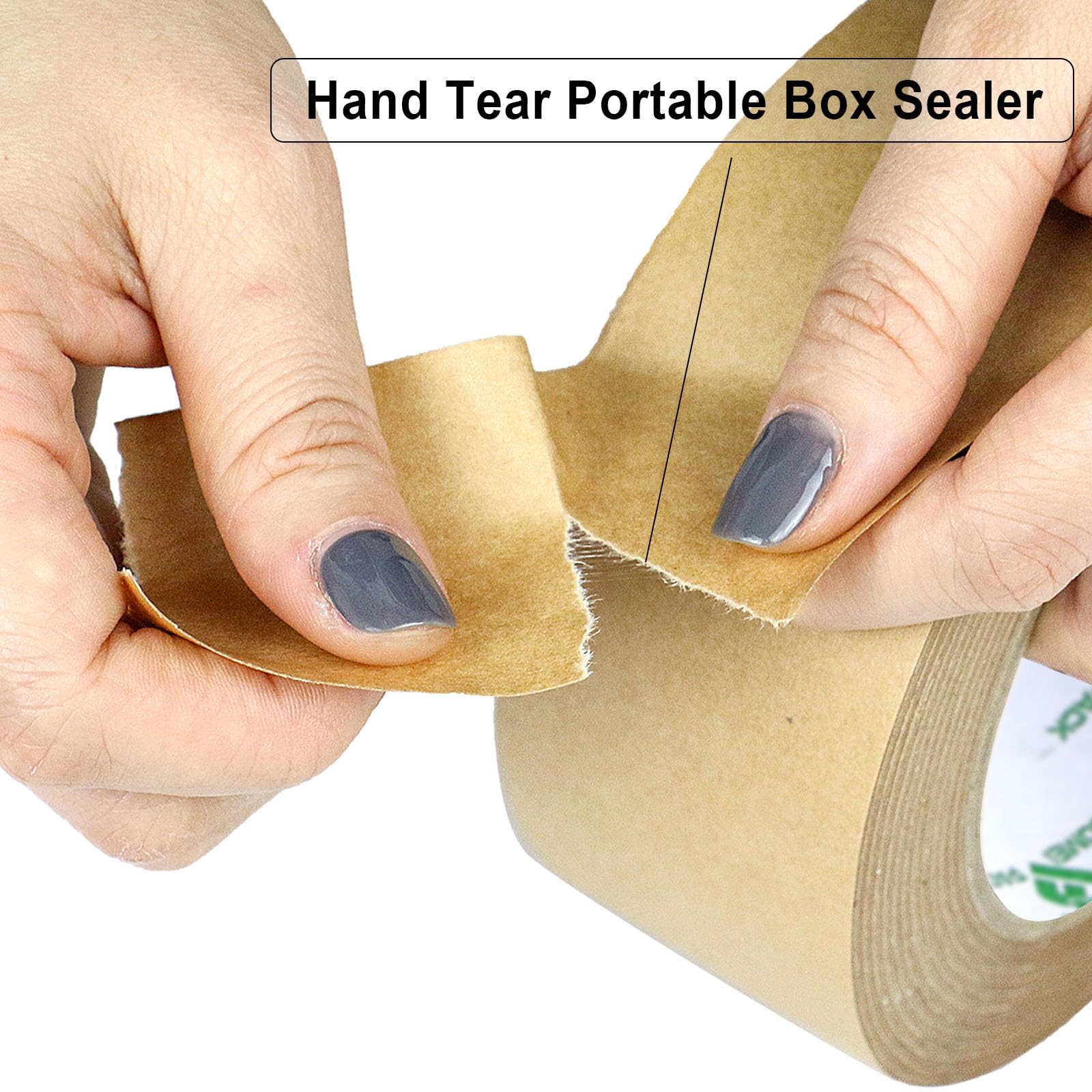 Eco Kraft Paper Packing Tape Non-coated Writable Kraft Paper Tape For Shipping Labeling Coding - View #12