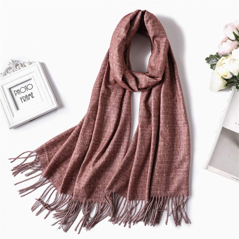 Écharpe d'hiver hijab chaud et grand châle de mode pour femme