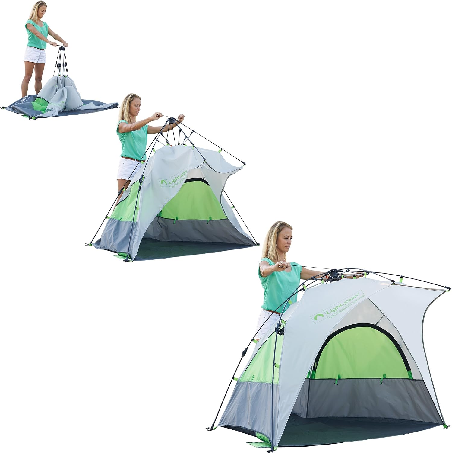 Lightspeed Outdoors Bahia Quick Pop Up Beach Sun Shade