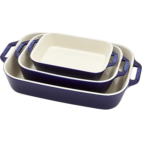 Premium Staub Ceramic Baking Dish Set