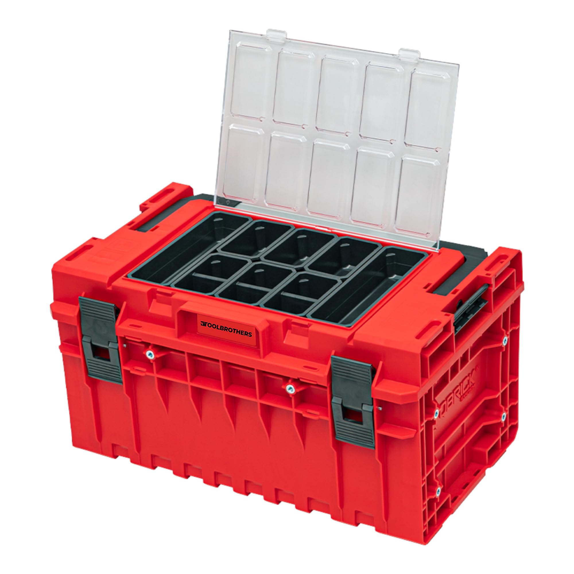 Toolbrothers RHINO ONE 350 2.0 Expert RED ULTRA HD Custom walizka narzędziowa organizer modułowy 585 x 385 x 320 mm 38 l można układać w stos IP66