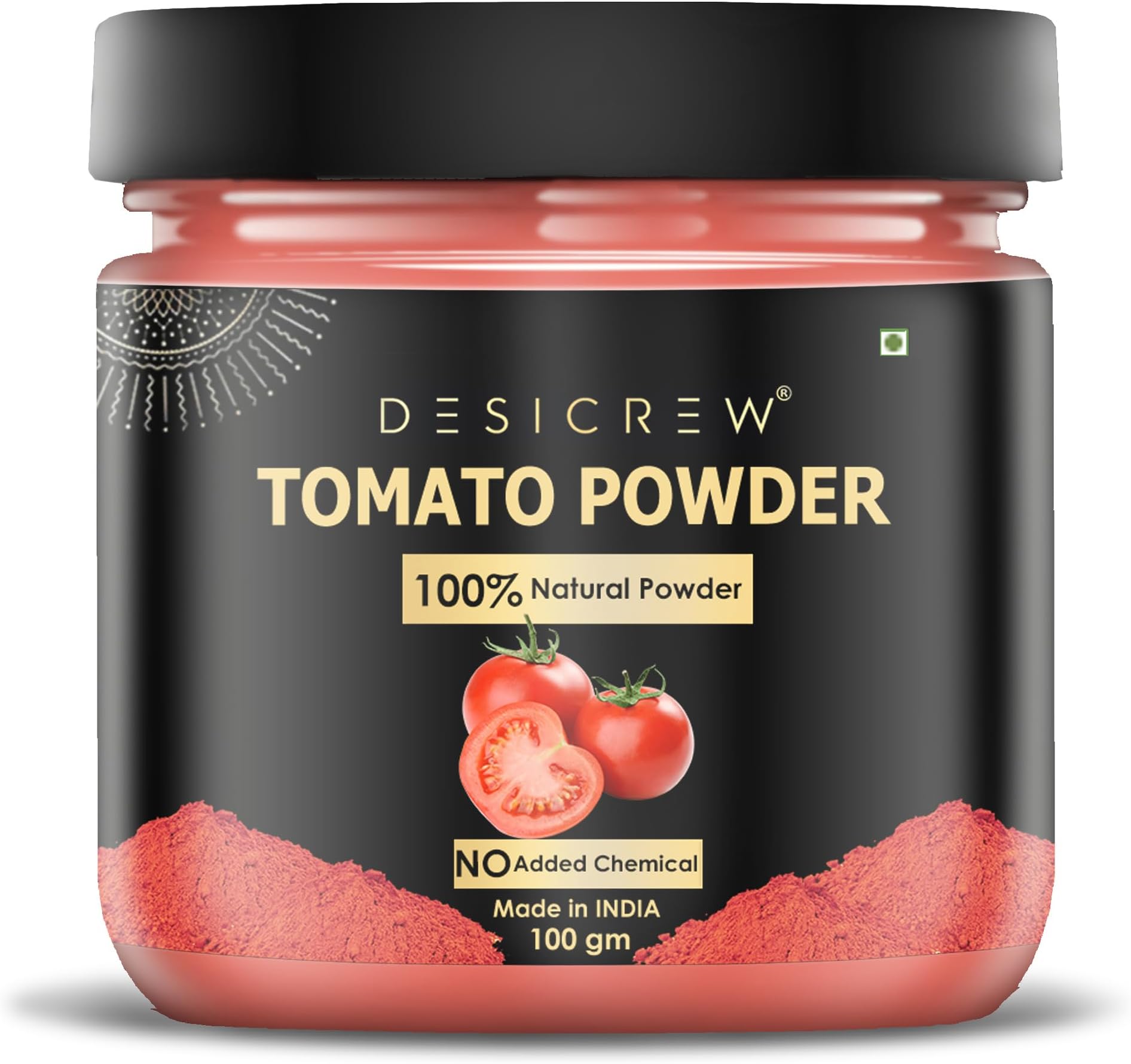 DESICREW Desi Crew Pure & Natural Tomato Powder For Brighten Up Complexion, Anti Aging, Reduce Acne & Age Spot, Fine Line, Face Pack 100 Gm