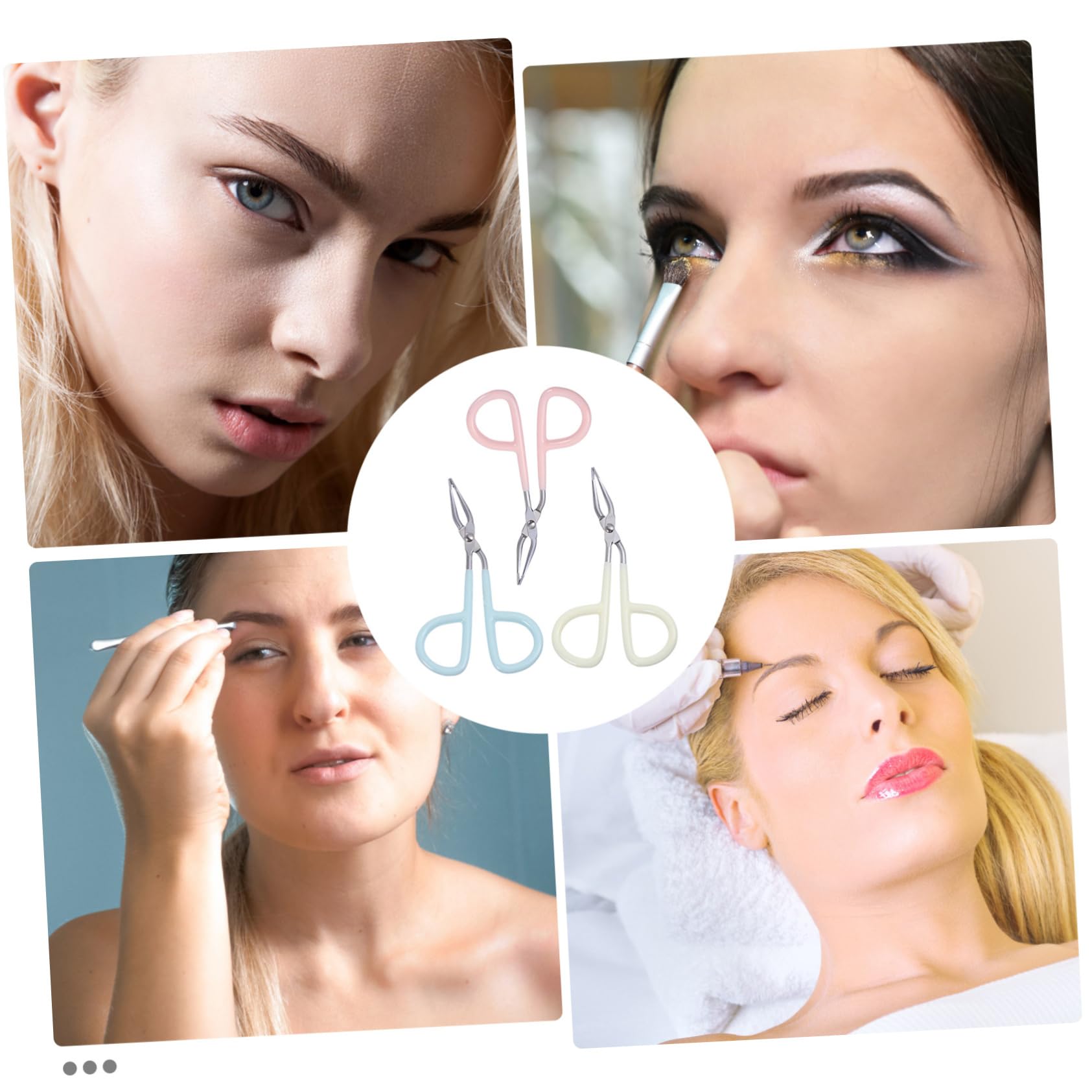 Healeved 18 Pollici Pinzetta servirsi lookover tweezers strumenti per sopracciglia strappa sopracciglia abito Forbici pinzette a clip pinzette piatte a punta dritta Acciaio inossidabile