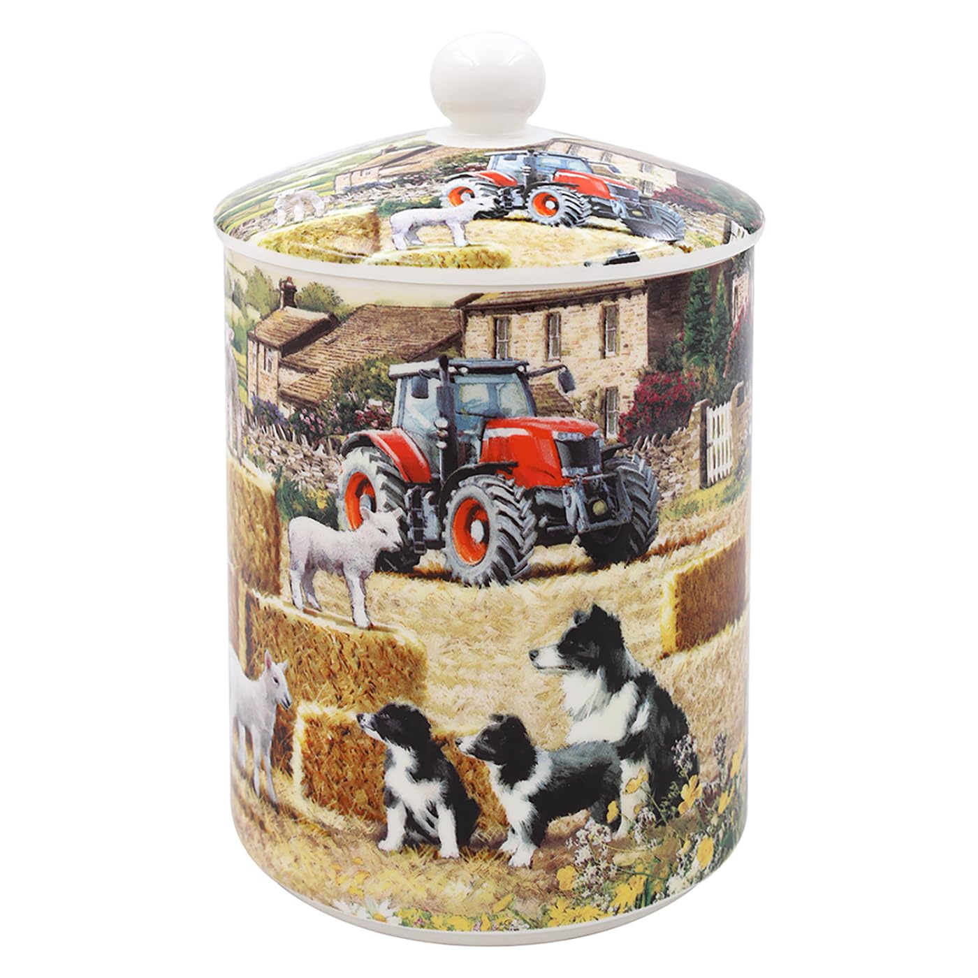 The Leonardo Collection Collie & Sheep Canister | Storage Jars & Canisters For All Modern Kitchens | Designed By Macneil Studios | Airtight Storage Jars With Lids For All Type Of Foods