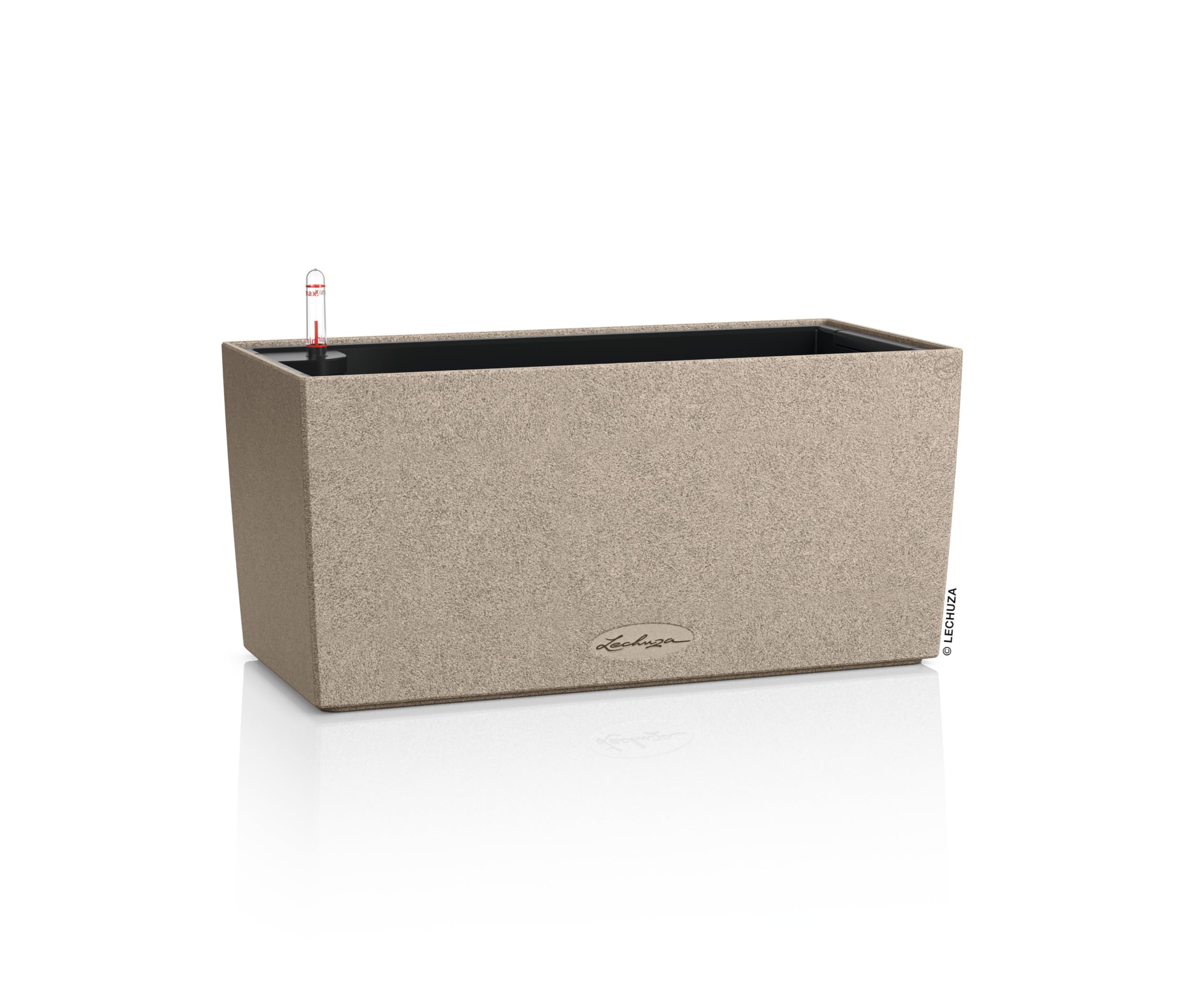 Balconera Stone 40 LECHUZA jardinière effet pierre pour végétaliser votre terrasse