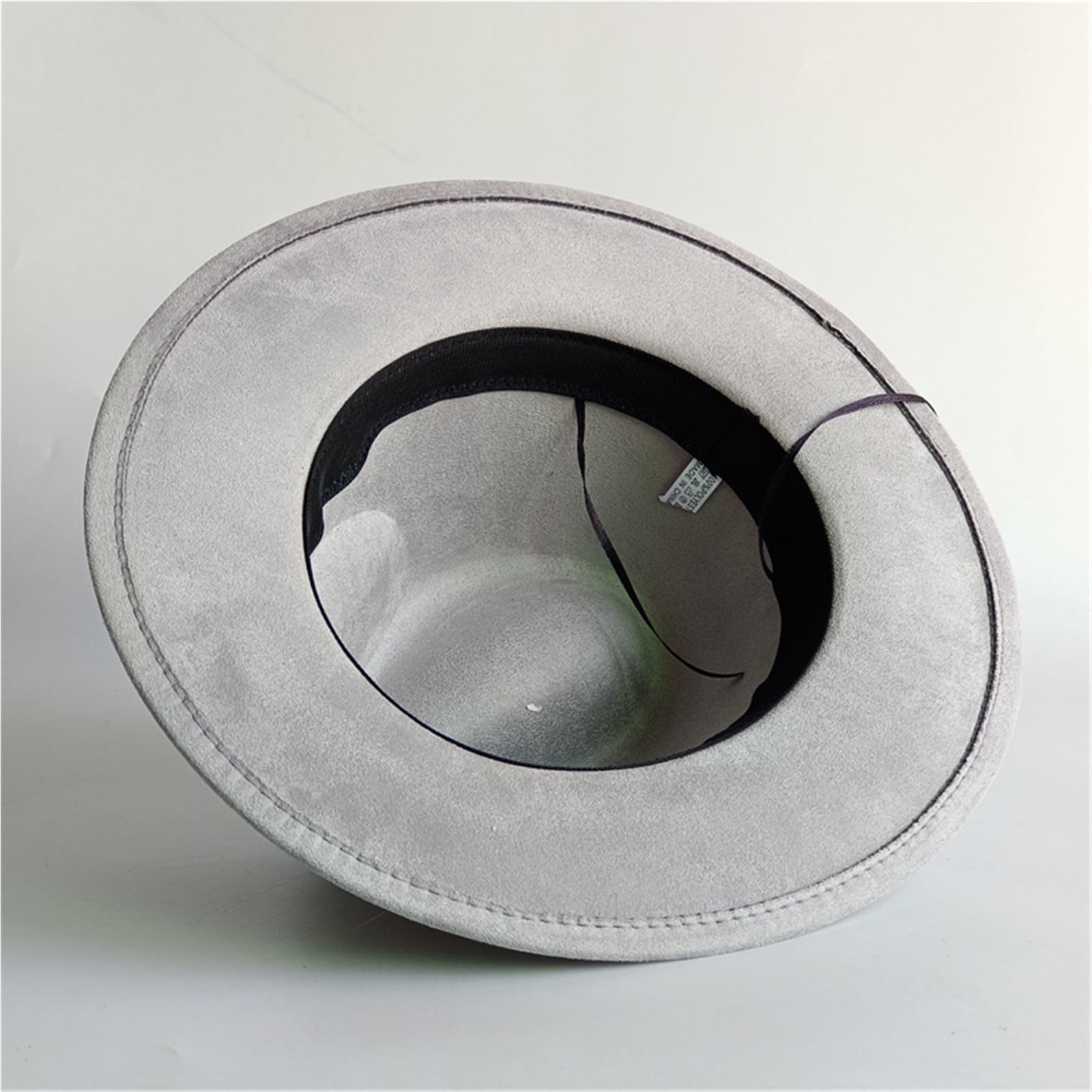 Zamszowa aksamitna twarz kapelusz fedora mężczyźni jazz panama unisex zielone szerokie rondo sombrero 52-58 cm regulowany