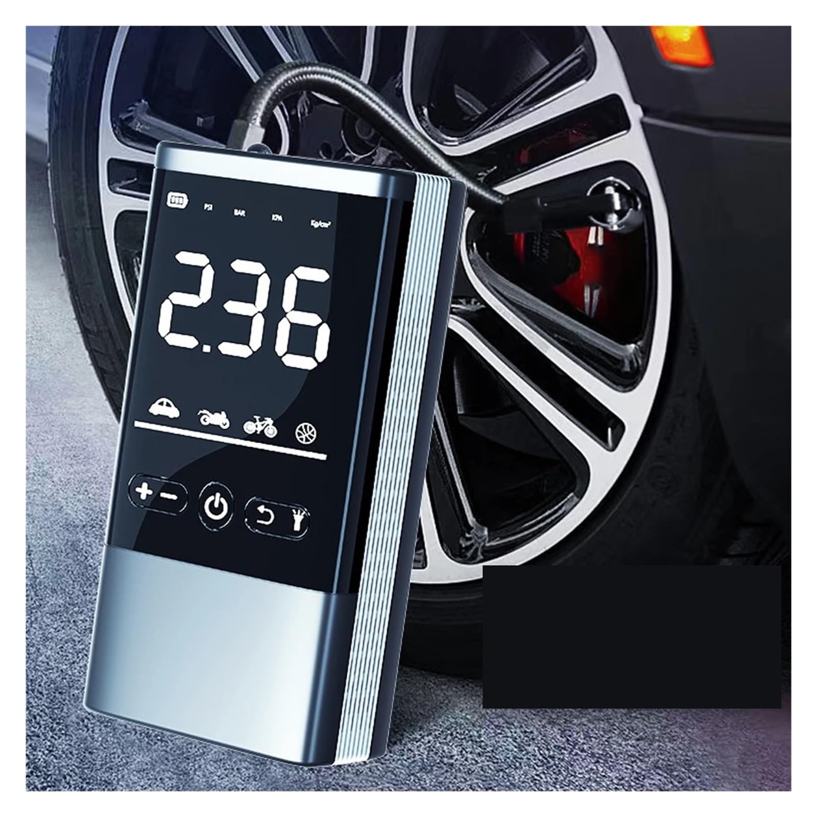 Pompa powietrza 120W Bezprzewodowy Wtryskiwacz Powietrza Do Opon Samochodowych Automatyczna Pompa USB Akumulator Cyfrowy Wyświetlacz Elektryczny Kompresor Pompy Powietrza Do Samochodu na motocykl