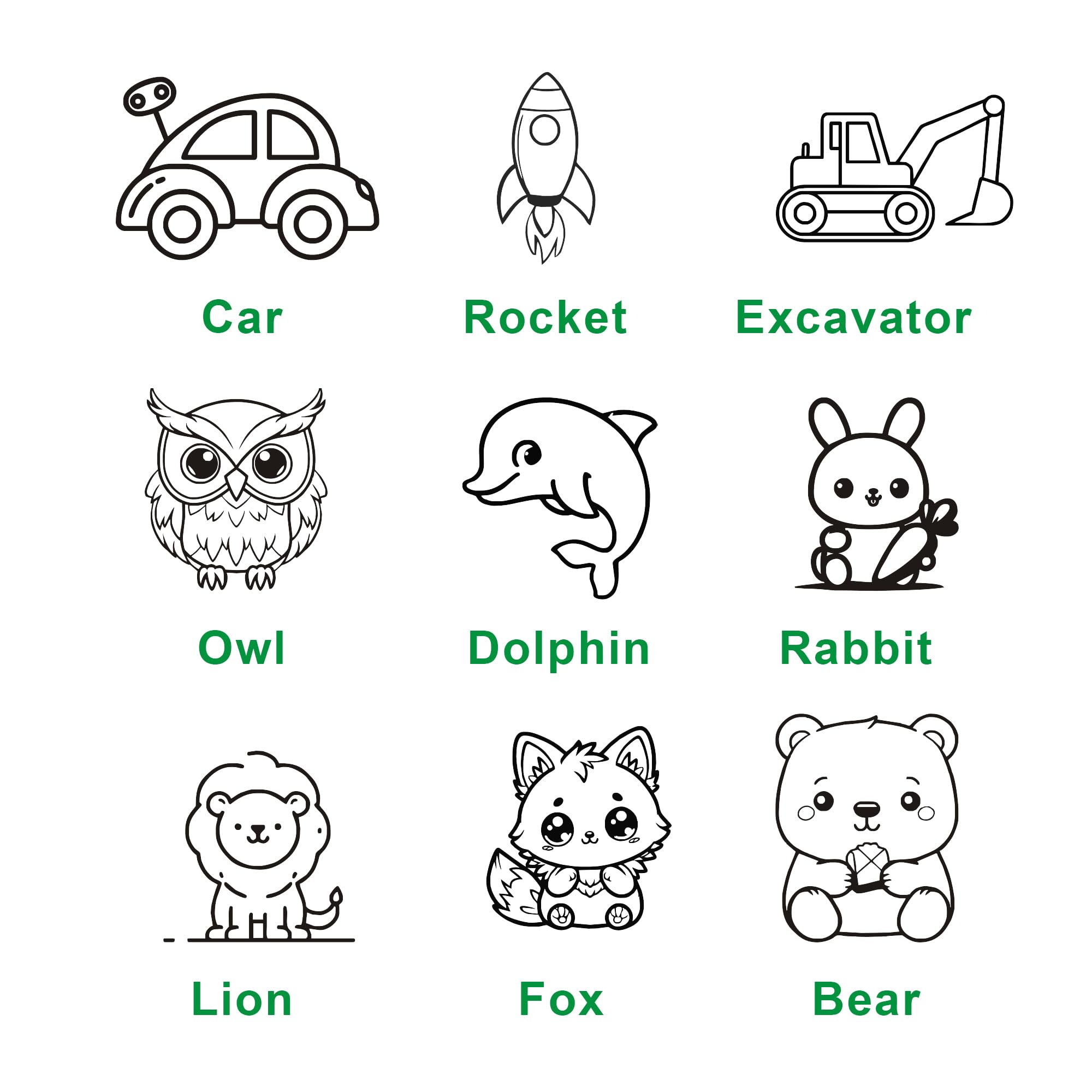 Personalized Toddler Silverware Cutlery Set of 4 Custom Stainless Steel Kids Utensils Engraved Dinner Forks Knives Spoons for kids Boys Girls (Car)