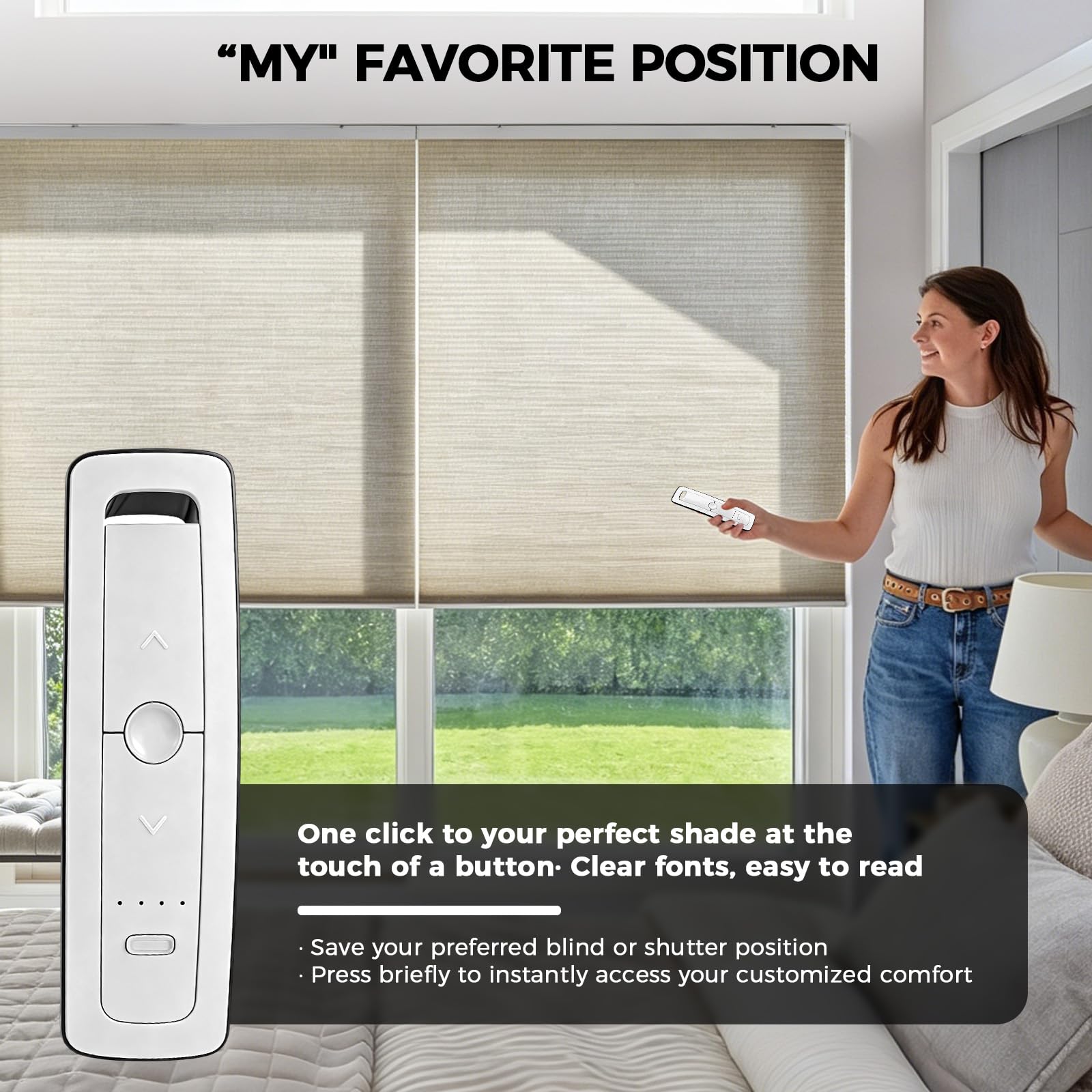 2 Stück Ersatz somfy rts fernbedienung für zentrale Haussteuerung von Rollläden, 5-Kanal Funksteuerung mit "My" Position für Smart-Home Nutzer (Kompatibel mit Situo 5 RTS, NICHT für IO-System)