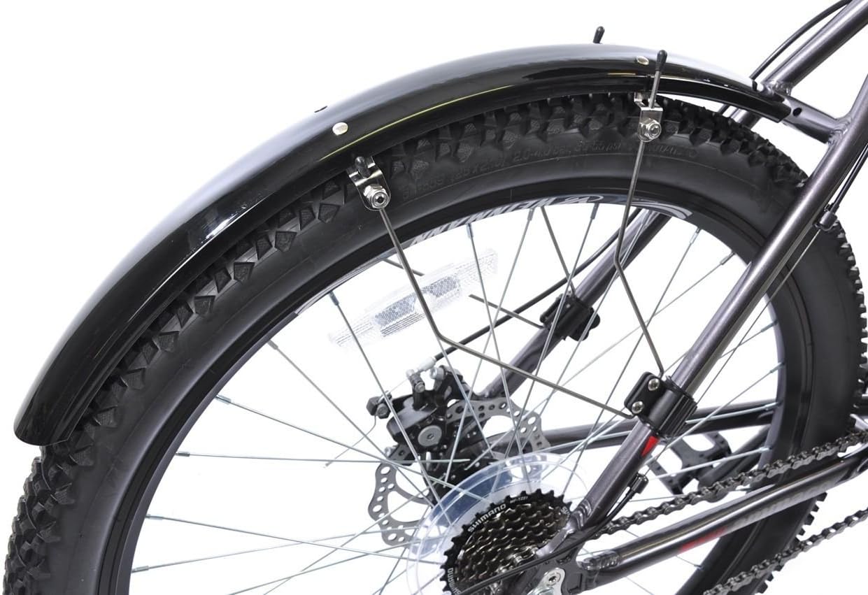 HALF SIZE MOUNTAIN BIKE MUDGUARDS FITS 26" & 24" WITH OR WITHOUT SUSPENSION FORKS