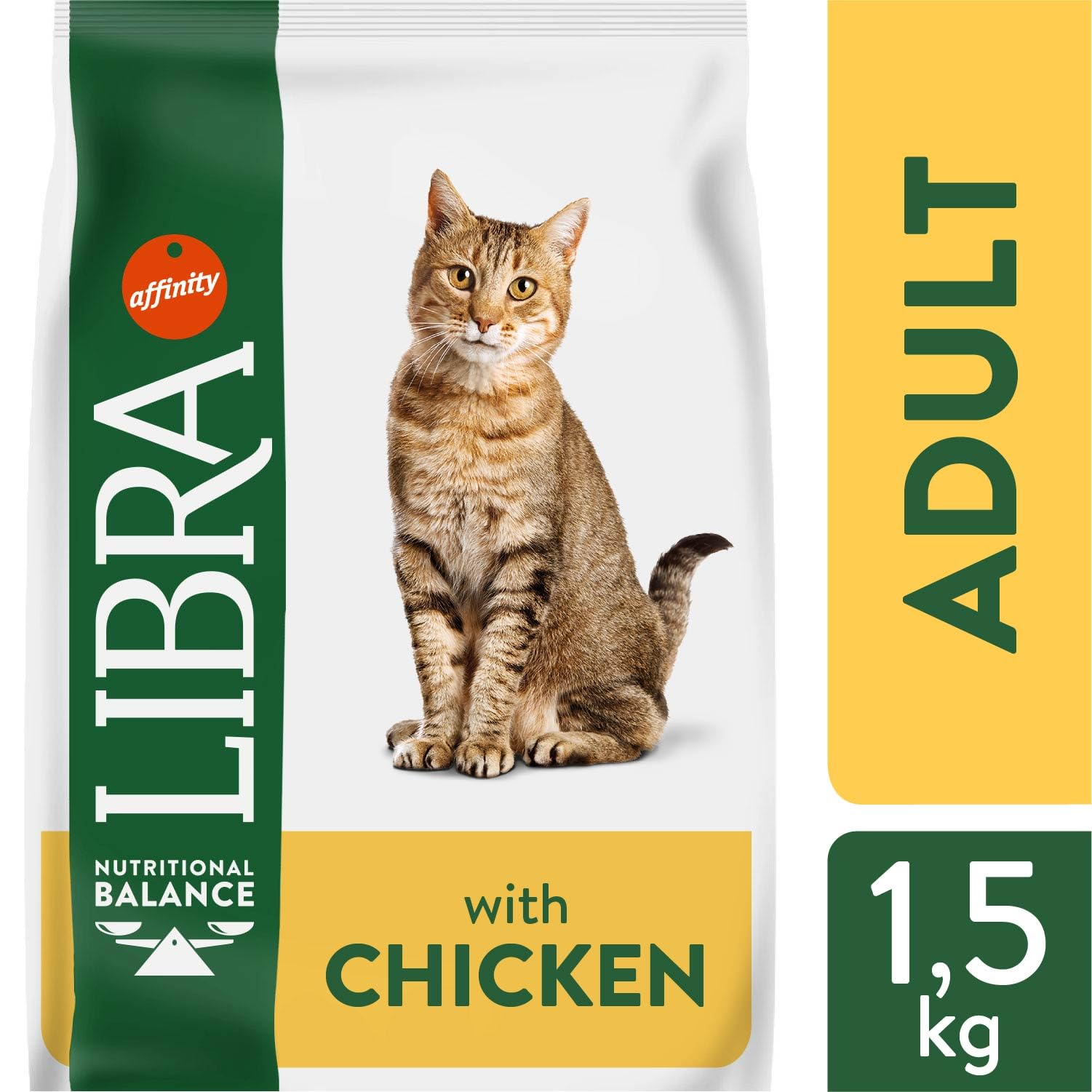 Libra Cat Adult Chicken 1.5 Kg from Affinity Petcare | Premium Cat Food | Complete and Balanced for Adult Cats with Chicken
