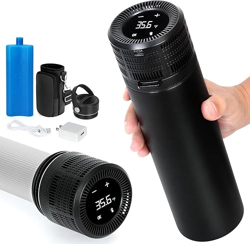 Miniatura 14 de Estuche de viaje LengKe para insulina eléctrica, cargador USB y caja de hielo de biogel - Horas ilimitadas, temperatura personalizada y de E-Smart