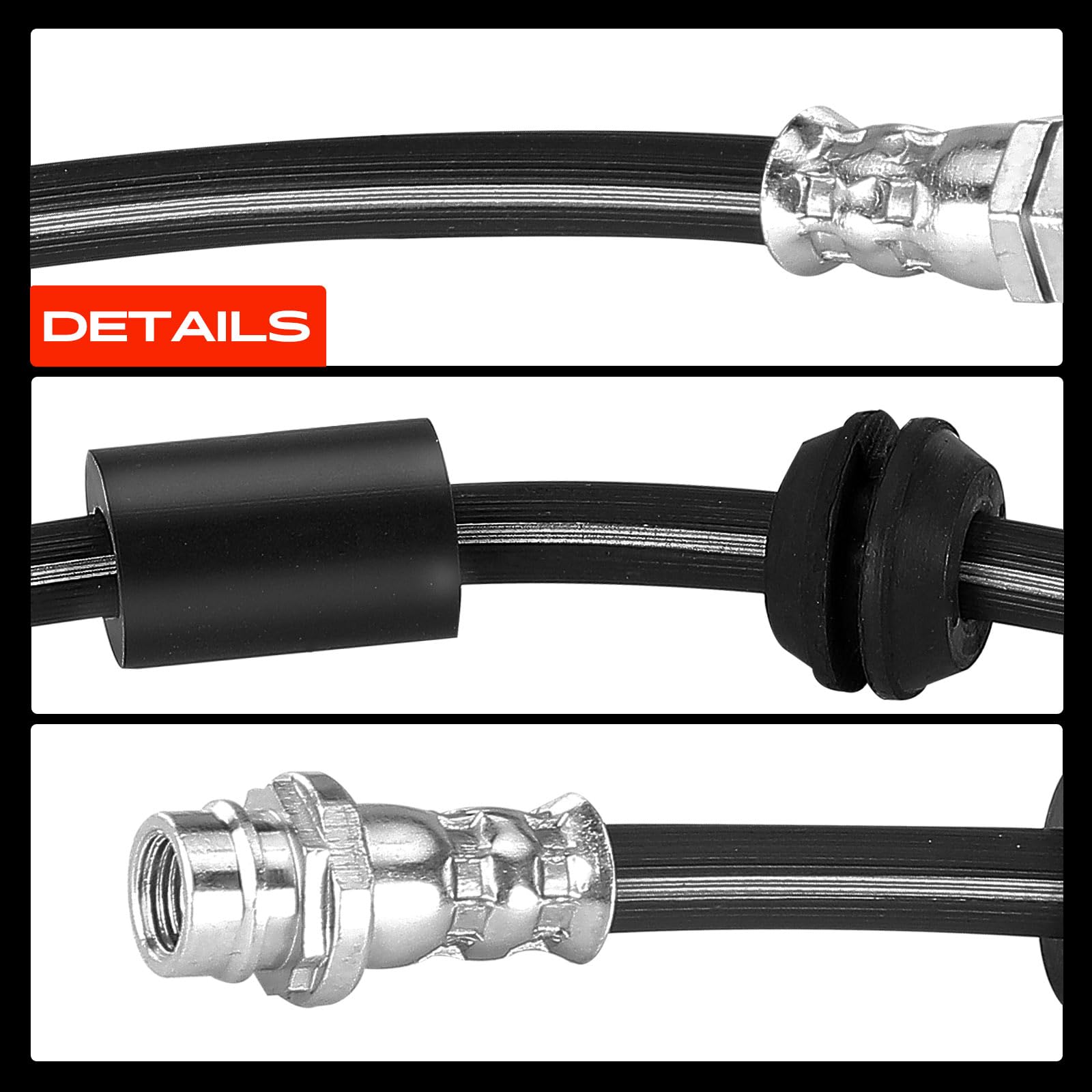 Frankberg Manguera de Freno Latiguillos de freno Compatible con Galaxy WA6 Mondeo IV Turnier BA7 S-Max WA6 V60 I 155 V70 III 135 Replace# 2202712