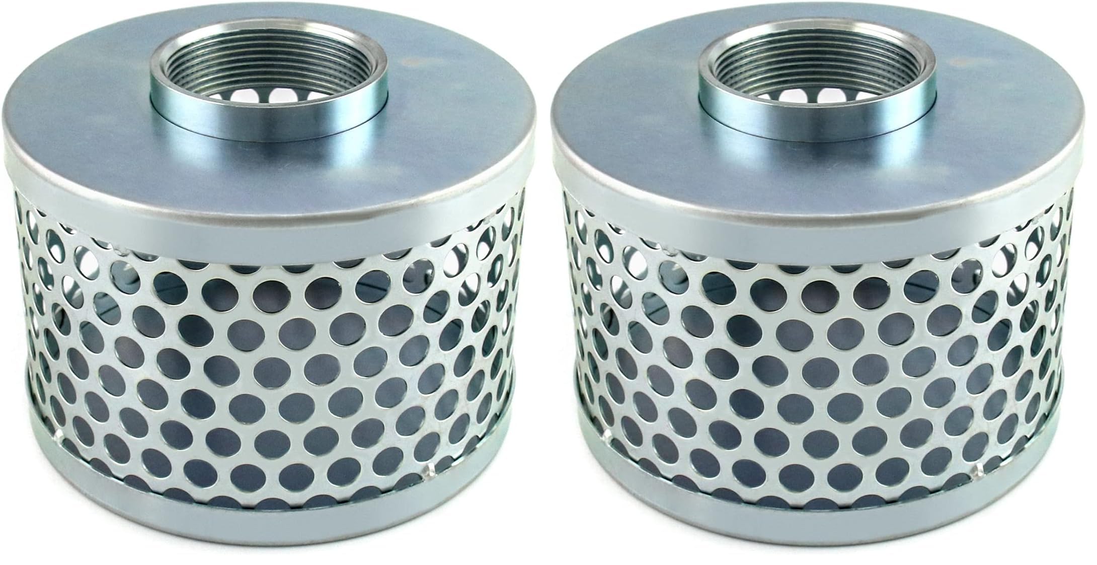 QWORK 2" Round Hole Suction Strainer Filter for Pumps, Steel Plated Thread Size 2 Inch, Reduces Solids Entering Pump — Amazon image 8