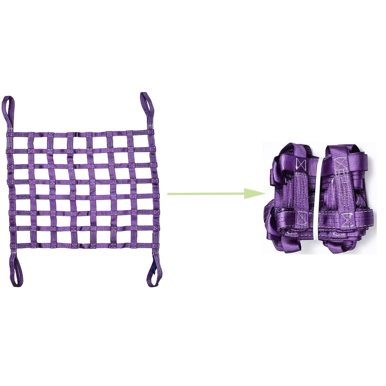 Red De Izaje De Carga Suspendida - Red De Elevación Del Poliéster, Correas De Red De Elevación, Para Equipo De Trabajo De Tracción Móvil De Aparejos De Construcción ( Size : 2 X 2M/Mesh/15cm/Load 2t )