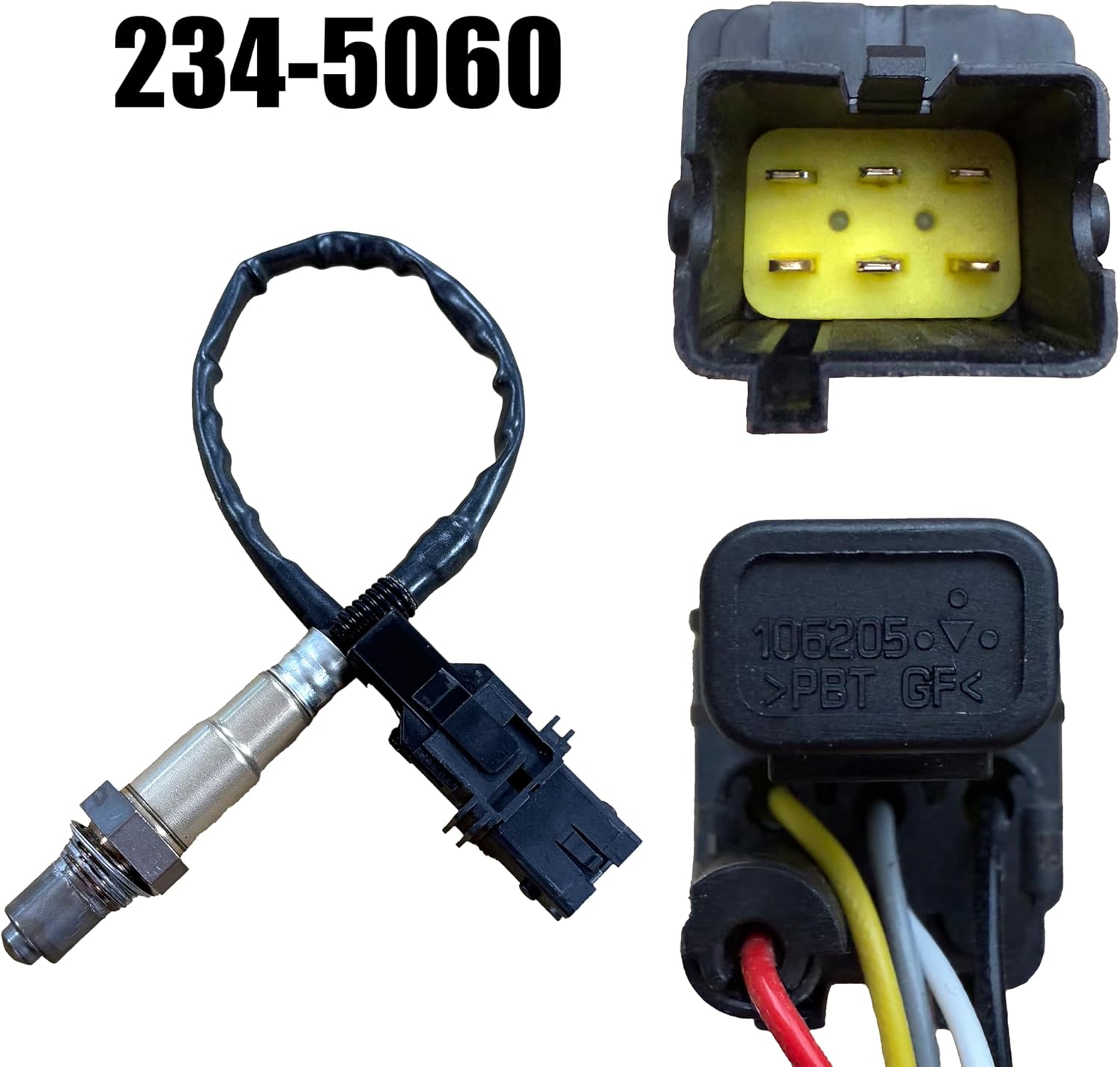 4Pcs Upstream & Downstream Oxygen Sensor Kit (2*234-5060 + 234-4297 + 234-4313) Compatible with 2005-2006 Nissan Frontier/Pathfinder/Xterra V6 4.0L - Replaces 250-25005, 250-24951, 250-24403