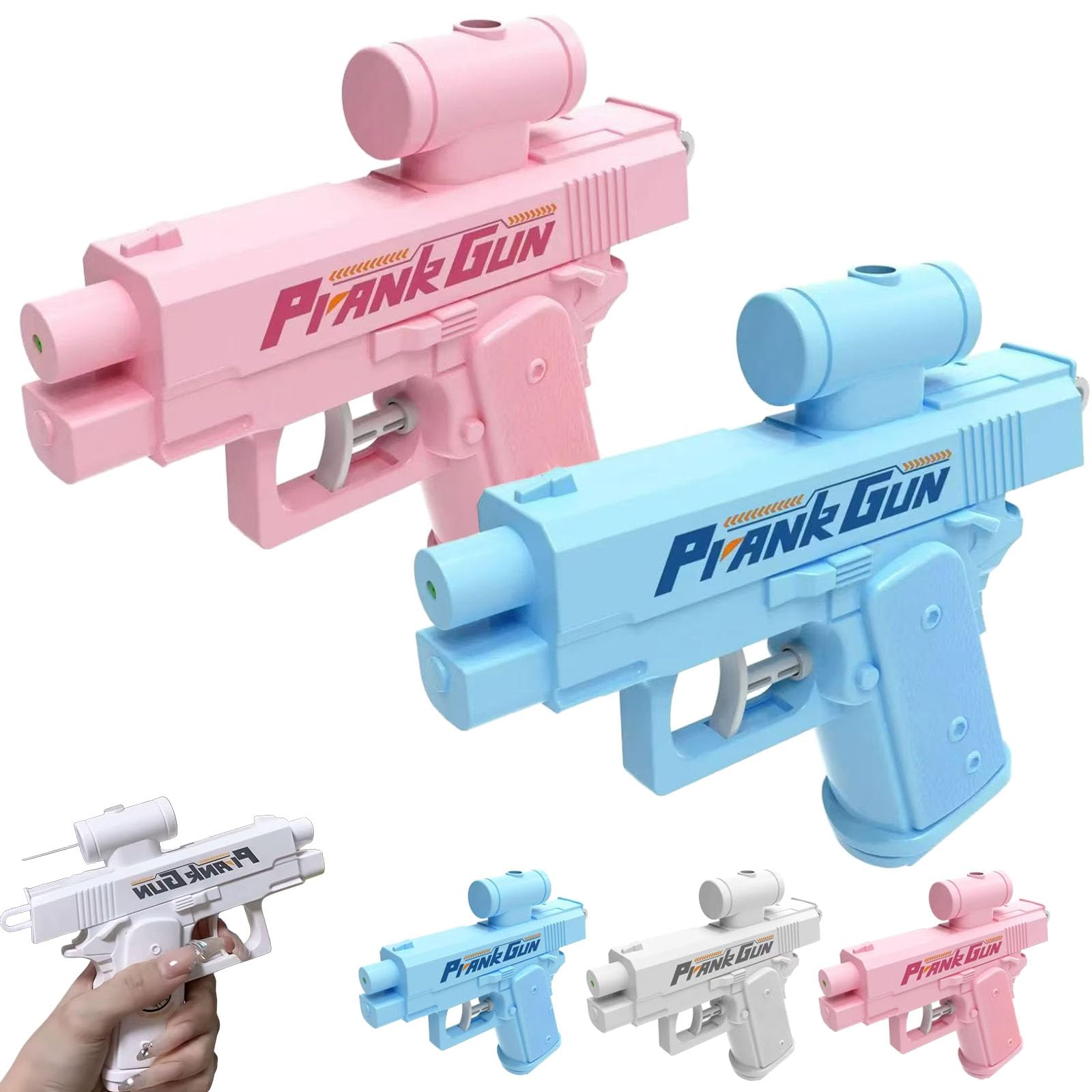 Prank Water Gun, Water Gun Pistol, Compulsive Two Way Water Guns, Reverse Water Spray Squirter Toys, Ideal Novelty Gifts for Friend Classmate Family (2Pcs-C) — image 1