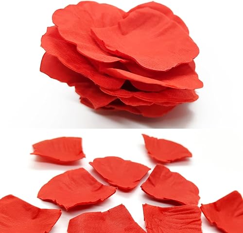 Vista 75 de JHFGJGH 500 exquisitos pétalos de rosa negros, pétalos de rosa de seda con emulación, pétalos de flores artificiales para noches románticas, bodas