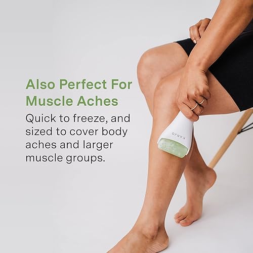 Miniatura 5 de Kanjo Rodillo de hielo para alivio de la migraña de la cara y los ojos, para aliviar la migraña, rodillo facial de hielo, para el cuidado de la piel