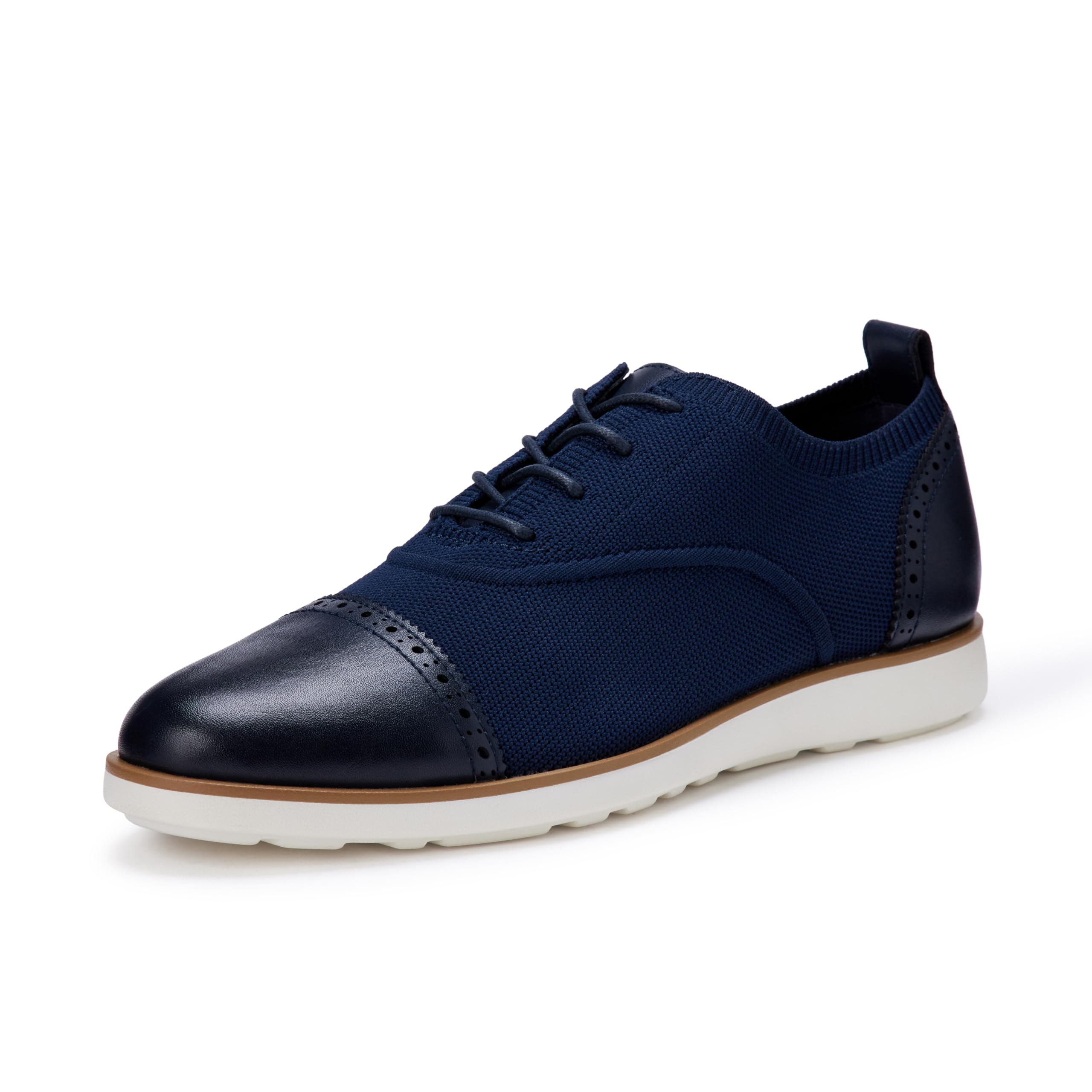 Amazon Essentials Herren Oxford-Brogue-Business-Sneaker, Strick-Obermaterial
