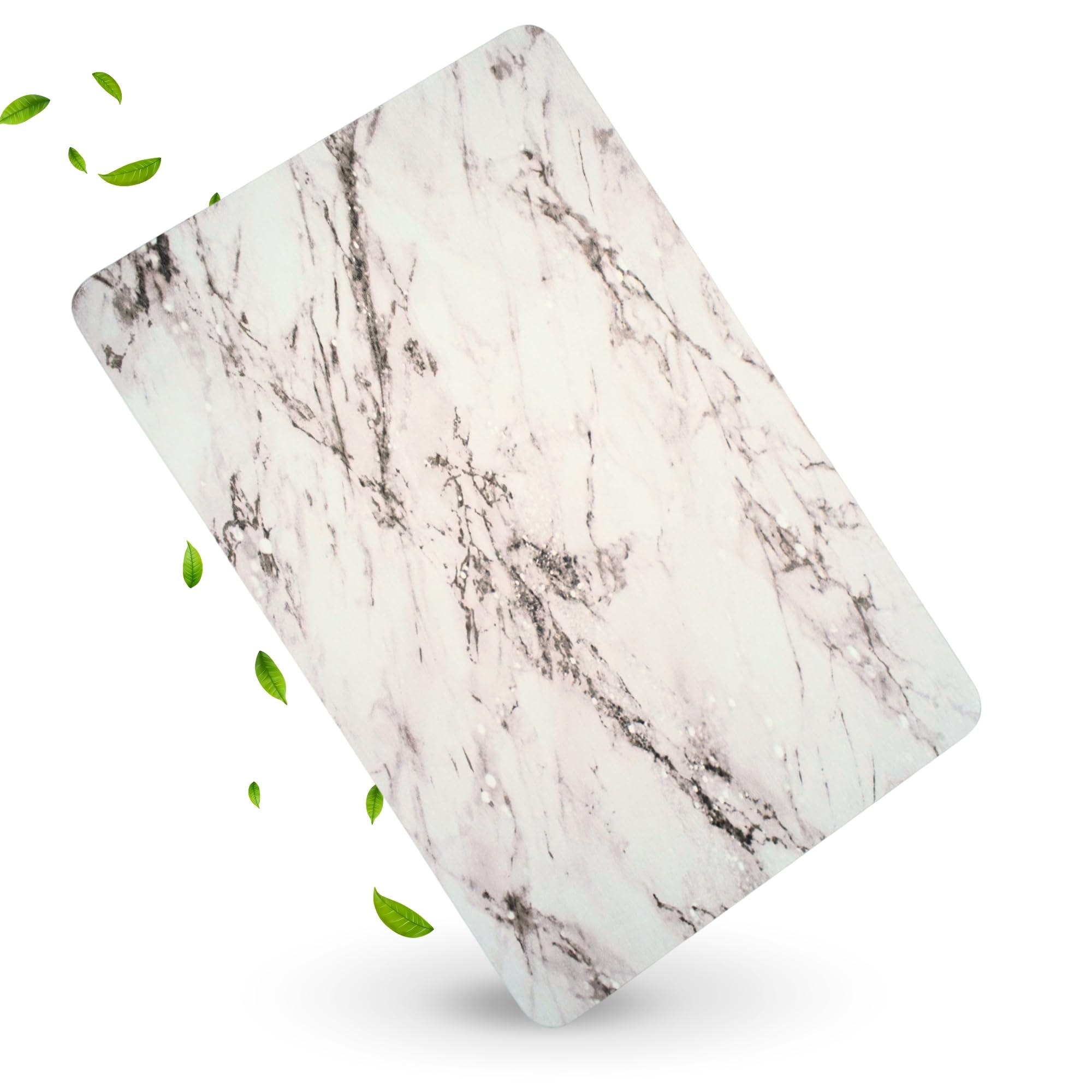 Pure 4Home Alfombra Diatomita Baño 60x40 – Secado Rápido, Antideslizante y Antibacteriana – Alfombrilla Piedra Diatomita Super Absorbente – Alfombrilla Diatomita - Stone Bath Mat (Grey Waves) — view 13