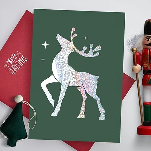 Miniatura 6 de HTVRONT Vinilo permanente holográfico con purpurina para Cricut, 12 pulgadas x 10 pies, vinilo adhesivo permanente rojo brillante, fácil de