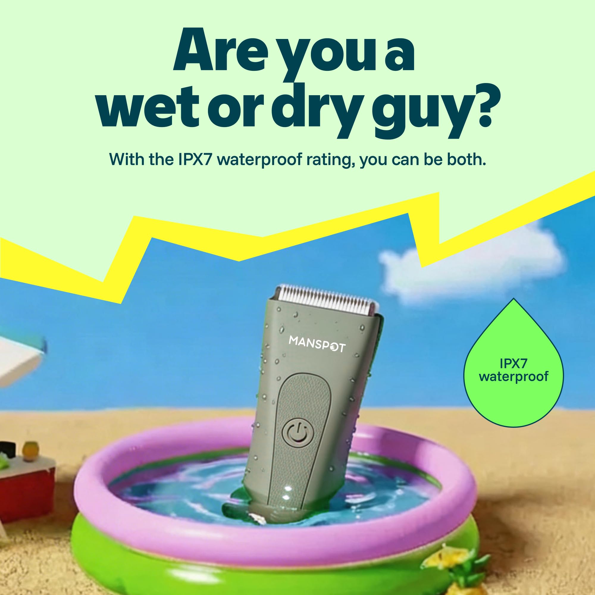 MANSPOT Manscape Groin & Body Hair Trimmer for Men & Women