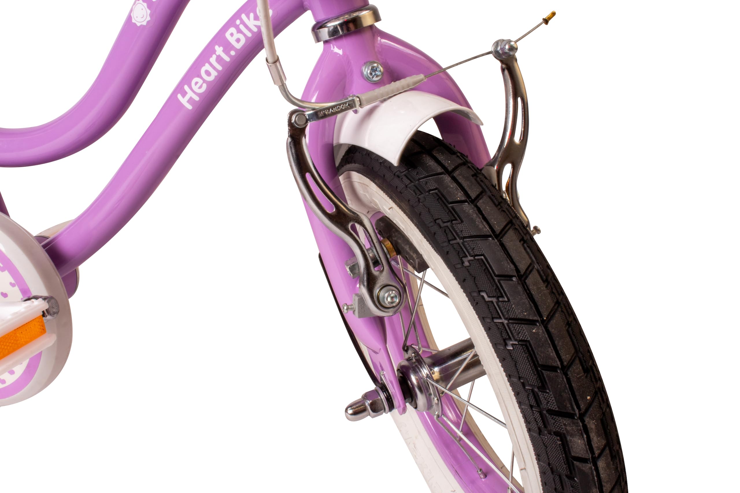 sun baby Bicicleta para niñas Heart Bike, tamaño de Rueda 12 14 16 Pulgadas, con Barra de Empuje Desmontable, Bicicleta Infantil para niñas de 2 a 6 años — view 9